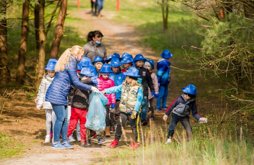 Przedszkolaki z Połańca posprzątali las i zadbali o przyrodę. Akcję zorganizowała elektrownia (ZDJĘCIA)