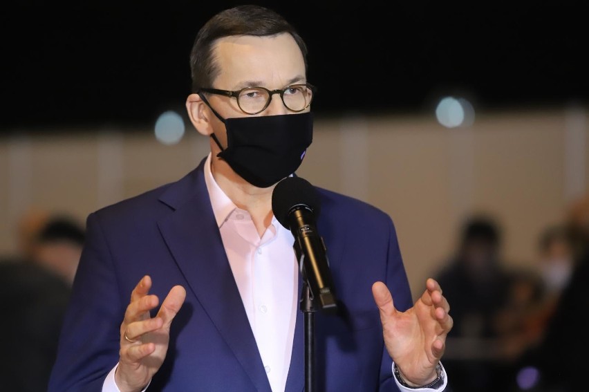 18.02.2021 katowice mck premier mateusz morawiecki w punkcie...