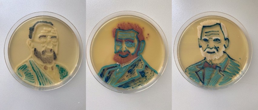 Polka stworzyła portrety najwybitniejszych mikrobiologów:...