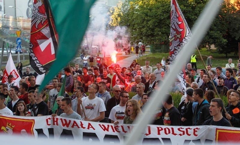 Protest narodowców w Rzeszowie.