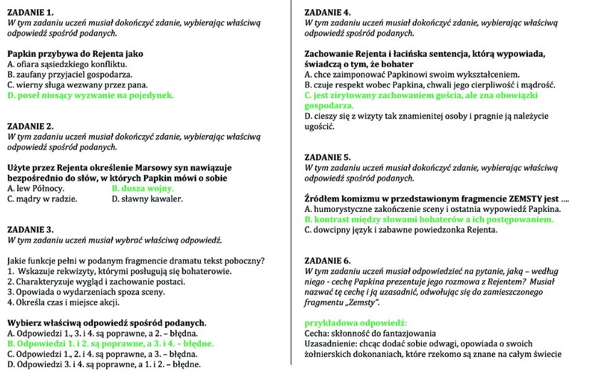 Próbny egzamin gimnazjalny 2014: Test z języka polskiego [ARKUSZE, ODPOWIEDZI]