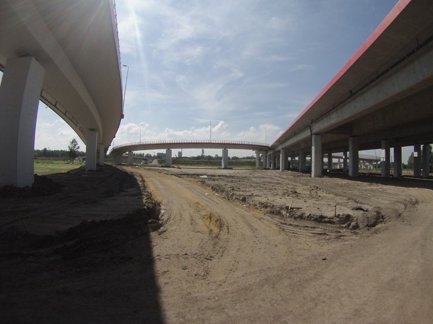 Tak wygląda odcinek DTŚ w Sośnicy i węzeł z A1. Nowe zdjęcia z budowy DTŚ w Gliwicach