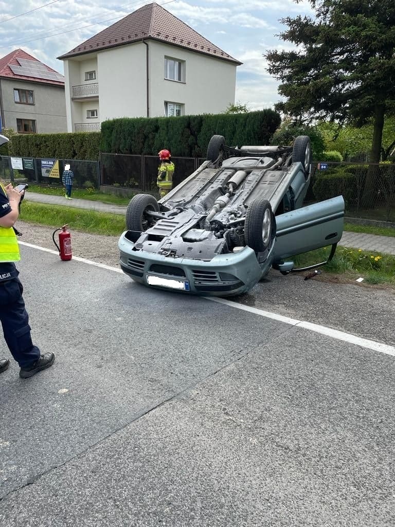 Wypadek  w Brzączowicach