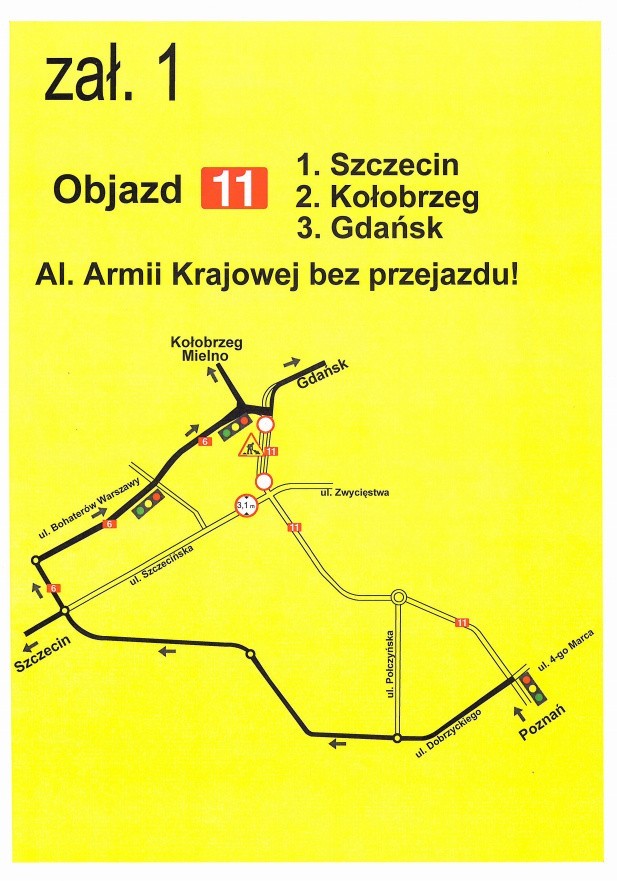 W Koszalinie trwa remont drogi krajowej nr  11. 30 sierpnia...