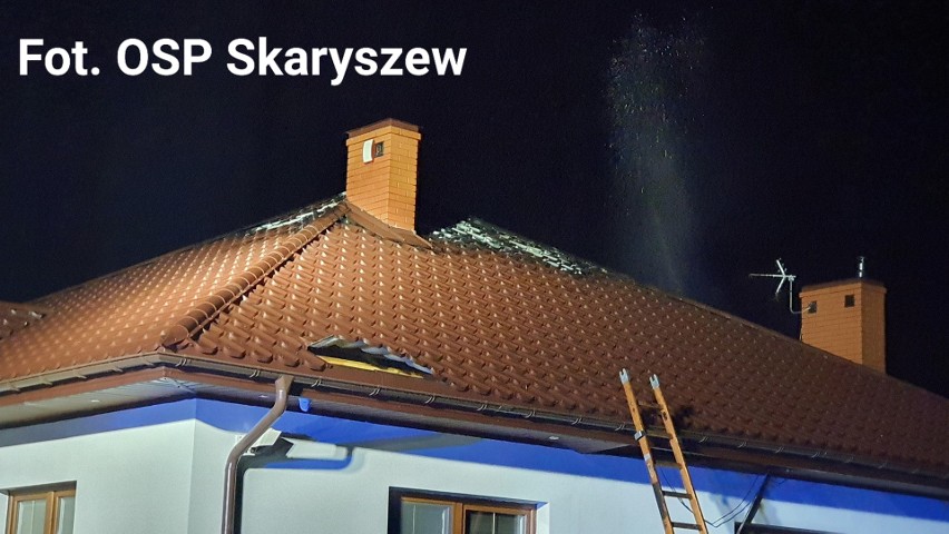 Pożar w Skaryszewie. Palił się dom, straty są potężne!