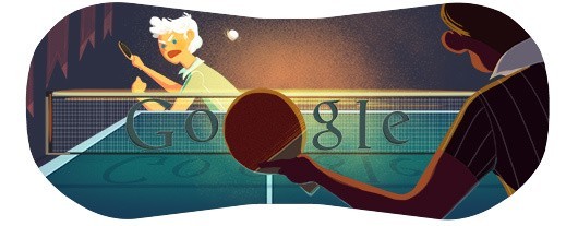 Londyn 2012 tenis stołowy - to dzisiejsza fraza google doodle.
