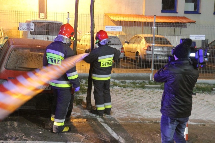 Akcja strażaków przy Braniborskiej - 30.11.2016