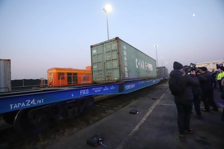 W 2020 roku do Euroterminala dotarły pierwsze pociągi z Chin...