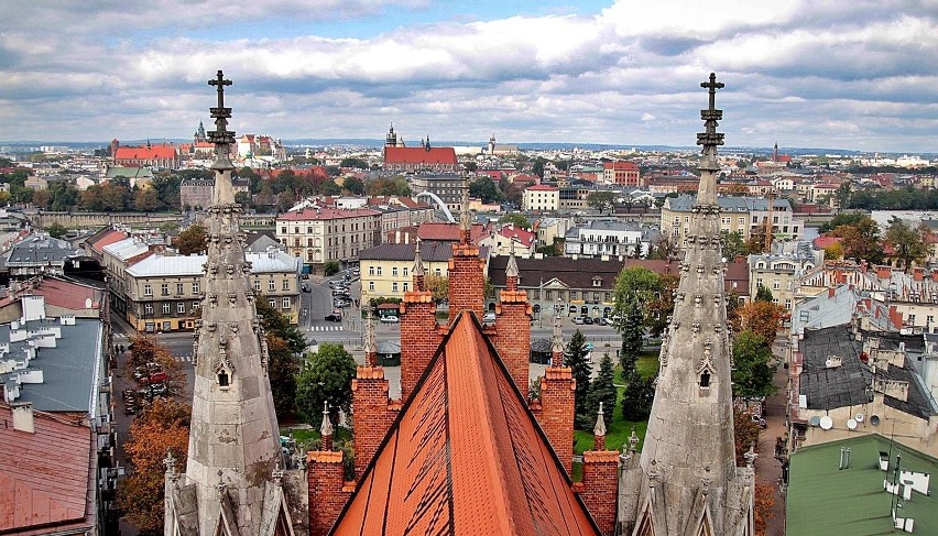 Kraków. Panorama Krakowa z wieży kościoła św. Józefa [ZDJĘCIA]