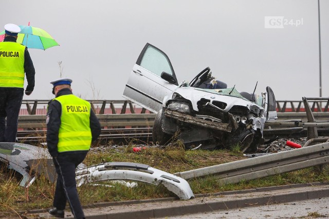 Wypadek na moście Pionierów w Szczecinie