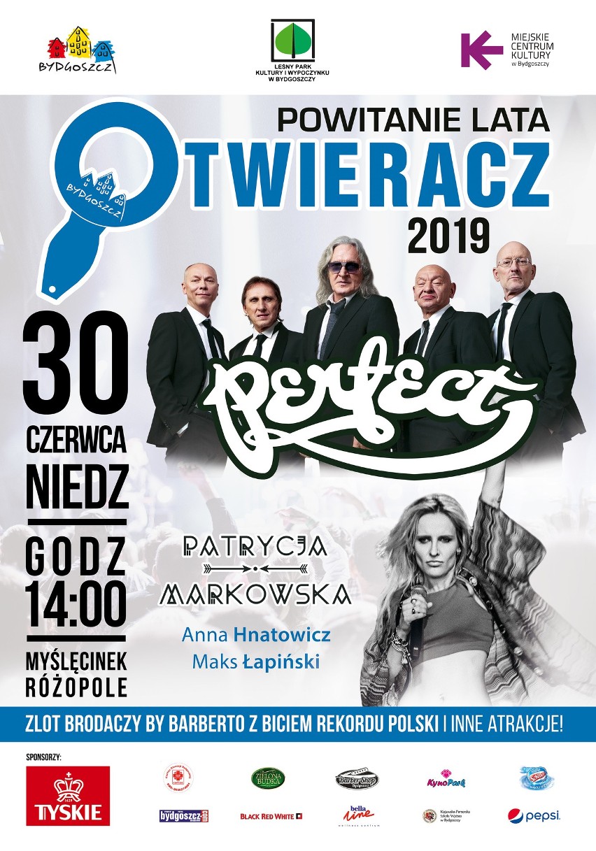 Perfect i Patrycja Markowska na Powitaniu lata 2019 w bydgoskim Myślęcinku [program]