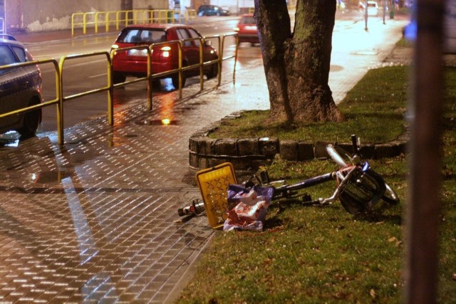 Rowerzysta potrącony na przejściu dla pieszych na ul. Wolności