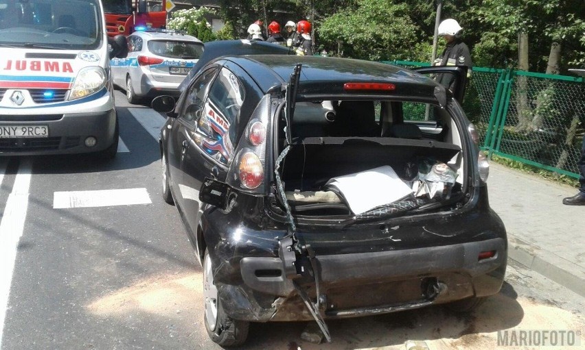 Wypadek w Niemodlinie. Zderzyły się trzy samochody