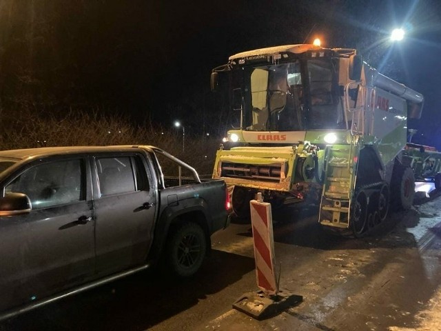 Mężczyzna został ukarany mandatem karnym i skierowany na alternatywną drogę, w tym przypadku była to Trasa Bursztynowa.