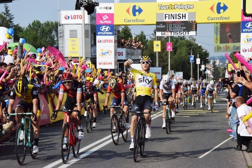 Michał Kwiatkowski wygrał etap Tour de Pologne w Bielsku-Białej. Polak umocnił się na pozycji lidera