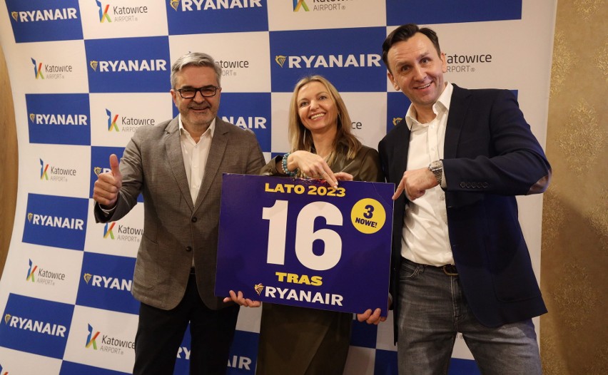 Linie Ryanair będą latały z Katowice Airport na trzech...