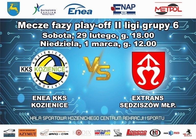 Siatkowka. Enea KKS Kozienice rozegra w najbliższy weekend dwa mecze play-off 