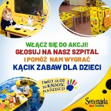 Głosuj na Wojewódzki Szpital Zespolony w Kielcach. Mali pacjenci mogą wygrać kącik zabaw