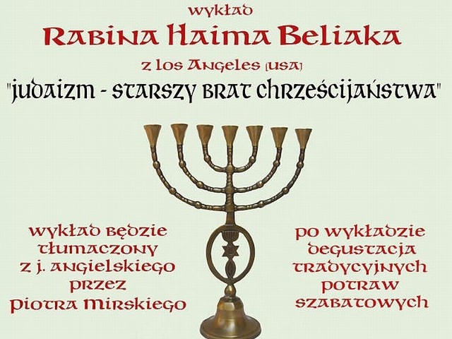 W sobotę. w muzeum w Międzyrzeczu mieszkańcy będą mogli wysłuchać wykładu o judaizmie oraz skosztować tradycyjnych, żydowskich potraw.