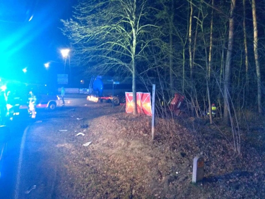 Wypadek ciężarówki i auta osobowego w powiecie niżańskim. Zginęła młoda kobieta!