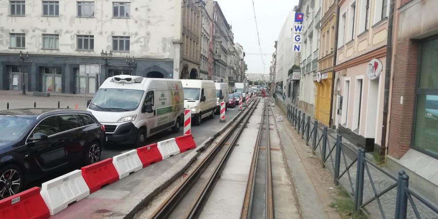 Remont torowisk tramwajowych i korki na Kazimierza...