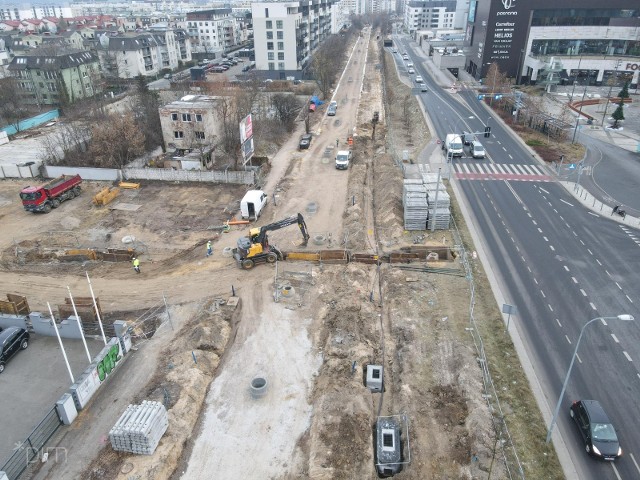 Prace przy przebudowie trasy kórnickiej mają zakończyć się jesienią przyszłego roku.