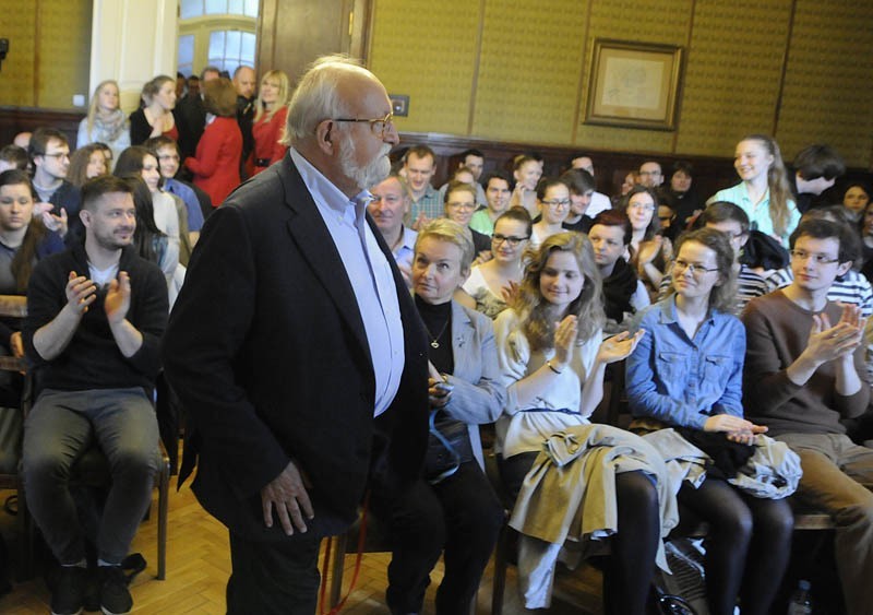 Prof. Krzysztof Penderecki był gościem w Akademii Muzycznej