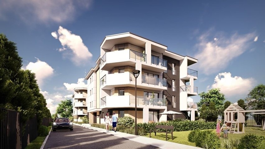 Nowe apartamentowce we Włoszczowie. Dwa budynki powstają przy ulicy Jaworskiego (WIDEO, ZDJĘCIA)