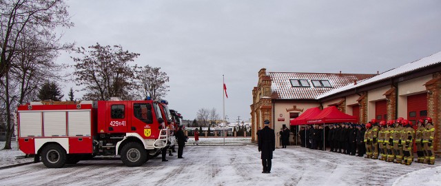 Przekazanie pojazdów Komendzie Powiatowej PSP w Grajewie oraz jednostkom OSP z pow. grajewskiego