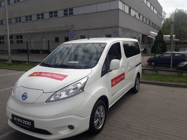 Poczta Polska w Lublinie zakończyła testy melexa. Obecnie oceniany jest samochód nissan e-NV200 (na zdjęciu)