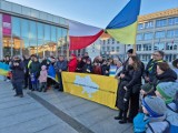 Pokojowa manifestacja w Koszalinie w drugą rocznicę ataku Rosji na Ukrainę [ZDJĘCIA]