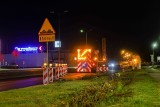 Utrudnienia na DK 94 w Olkuszu. Wieczorami na drodze prowadzone są badania geotechniczne. Zobaczcie zdjęcia 