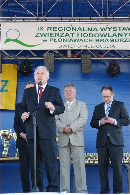 Lech Kaczyński w Płoniawach