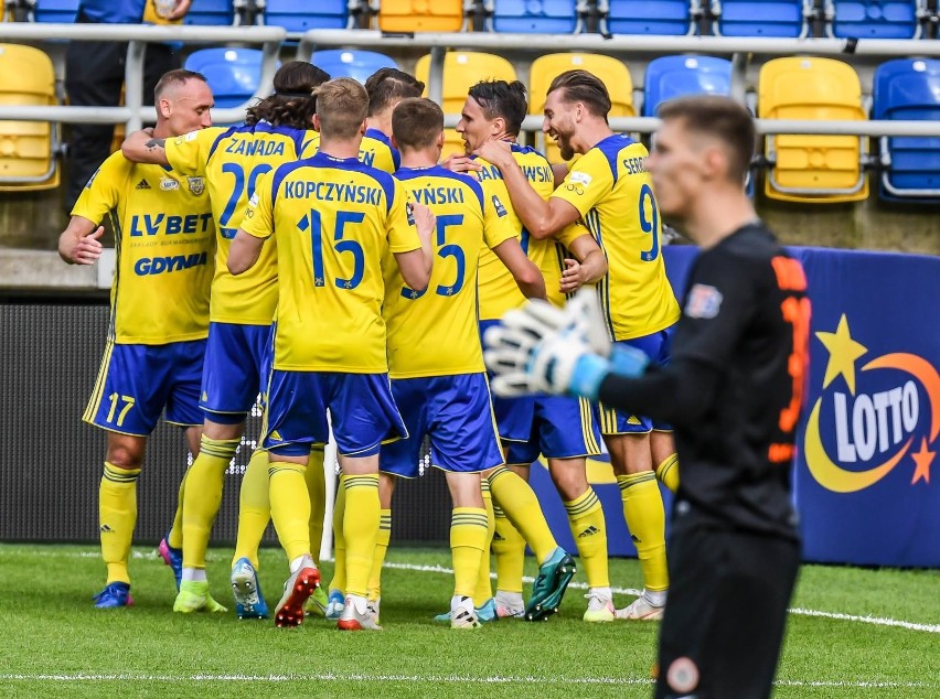 Arka Gdynia - Zagłębie Lubin 3:2 (2:1)