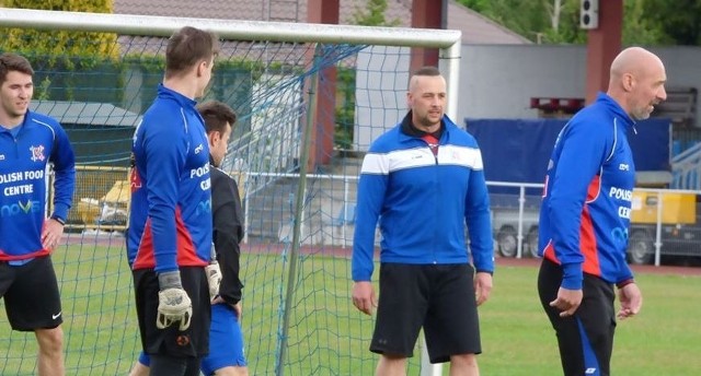 Na wtorkowym treningu Wisły Sandomierz było 12 zawodników, między innymi Jarosław Piątkowski.