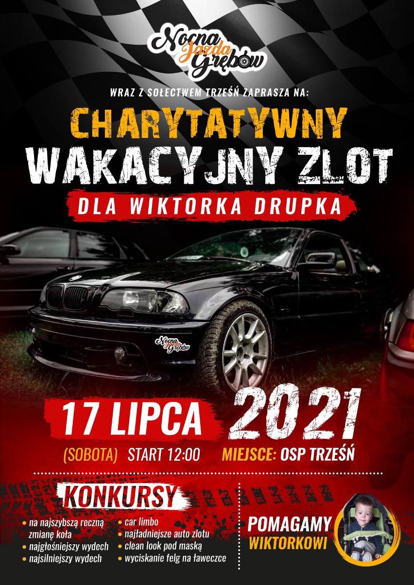 Charytatywny zlot dla Wiktora Drupki w sobotę w Trześni. Przyjedź na piknik, pomóż chłopcu!