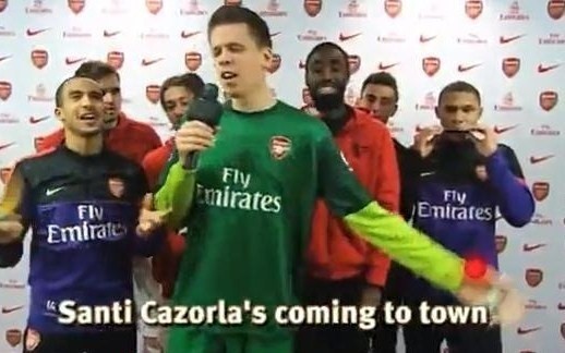 "They call me Szczęsny" w wykonaniu piłkarzy Arsenalu