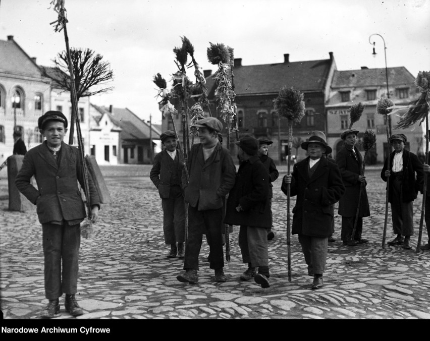 Niedziela Palmowa w Myślenicach, 1935.