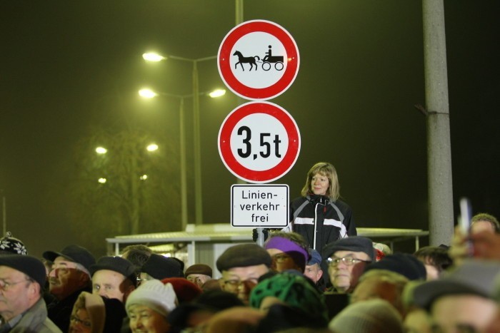 Polska wchodzi do strefy Schengen - uroczystości na granicy...