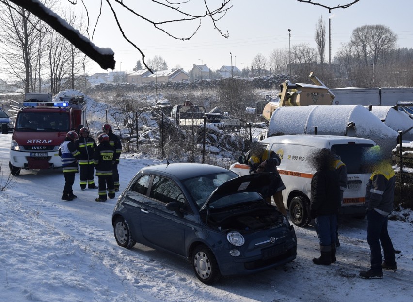 Wypadek na ul. Dworcowej w Miastku.