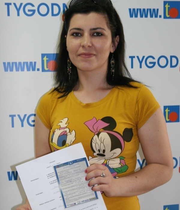 W ub. tygodniu swoją nagrodę - kurs na prawo jazdy odebrała p. Dorota Kosiorek
