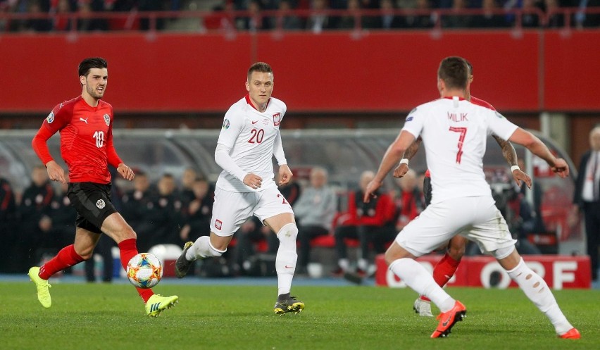 Austria - Polska 0:1. Zwycięskiego gola strzelił Krzysztof...
