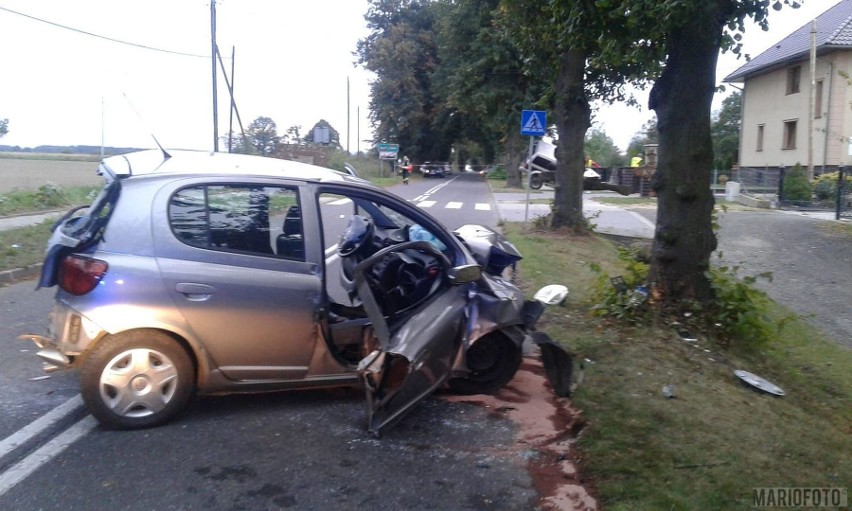 Wypadek na ul. Kościuszki w Korfantowie.