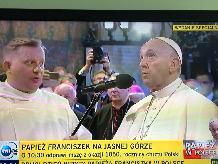 Piękne słowa papieża Franciszka na mszy na Jasnej Górze z okazji chrztu Polski RELACJA Z MSZY