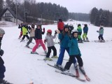 Dzieci z gminy Drwinia uczyły się bezpiecznej jazdy na nartach