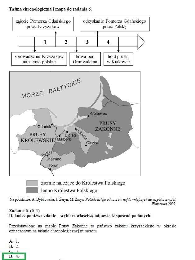 EGZAMIN GIMNAZJALNY 2013. Test humanistyczny [ARKUSZ, ODPOWIEDZI]