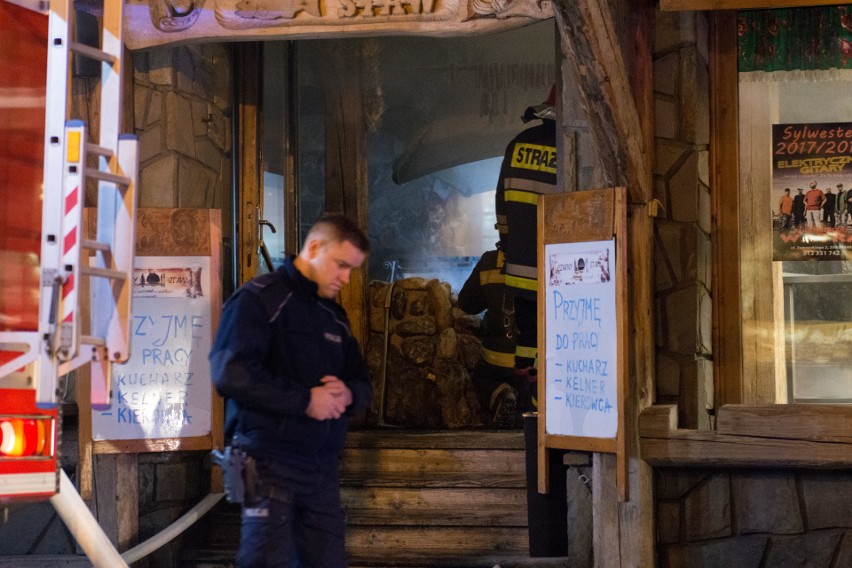 Zakopane. Pożar restauracji na Krupówkach [ZDJĘCIA]