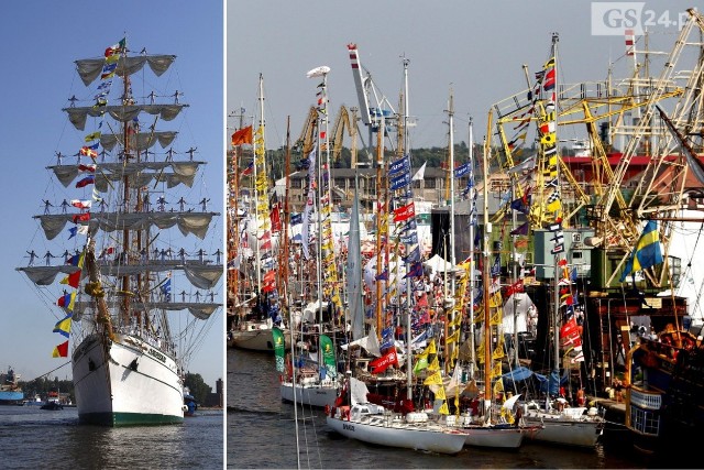 Finały regat  The Tall Ships' Races w Szczecinie we wcześniejszych latach