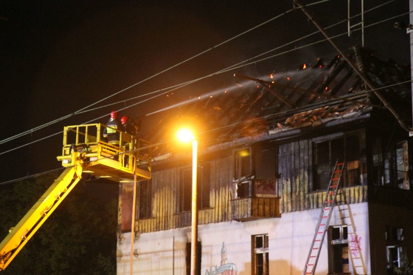 Pożar na stacji kolejowej Wrocław Nowy Dwór 