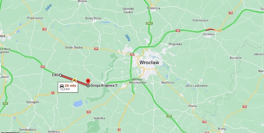 Kierowców udających się do Wrocławia czeka 12-kilometrowy...